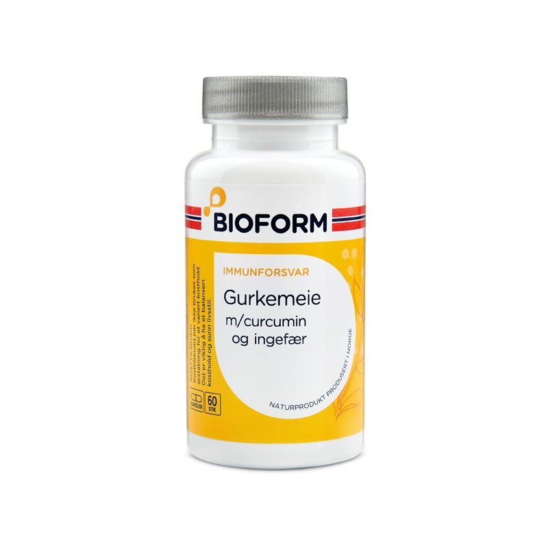 GURKEMEIE   m/Curcumin og ingefær, 60 kapsler